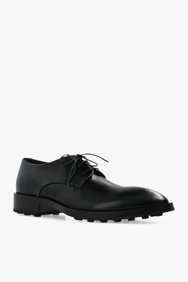 Black Leather Derby shoes JIL SANDER - SchaferandweinerShops